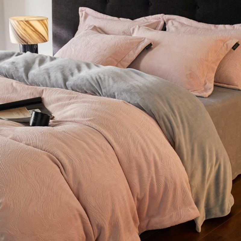 Soft Luxury Winter Plush Bedding Set All-Season Warm Duvet Cover Striped Solid European Chinese Style 1.5m 1.8m 2.0m