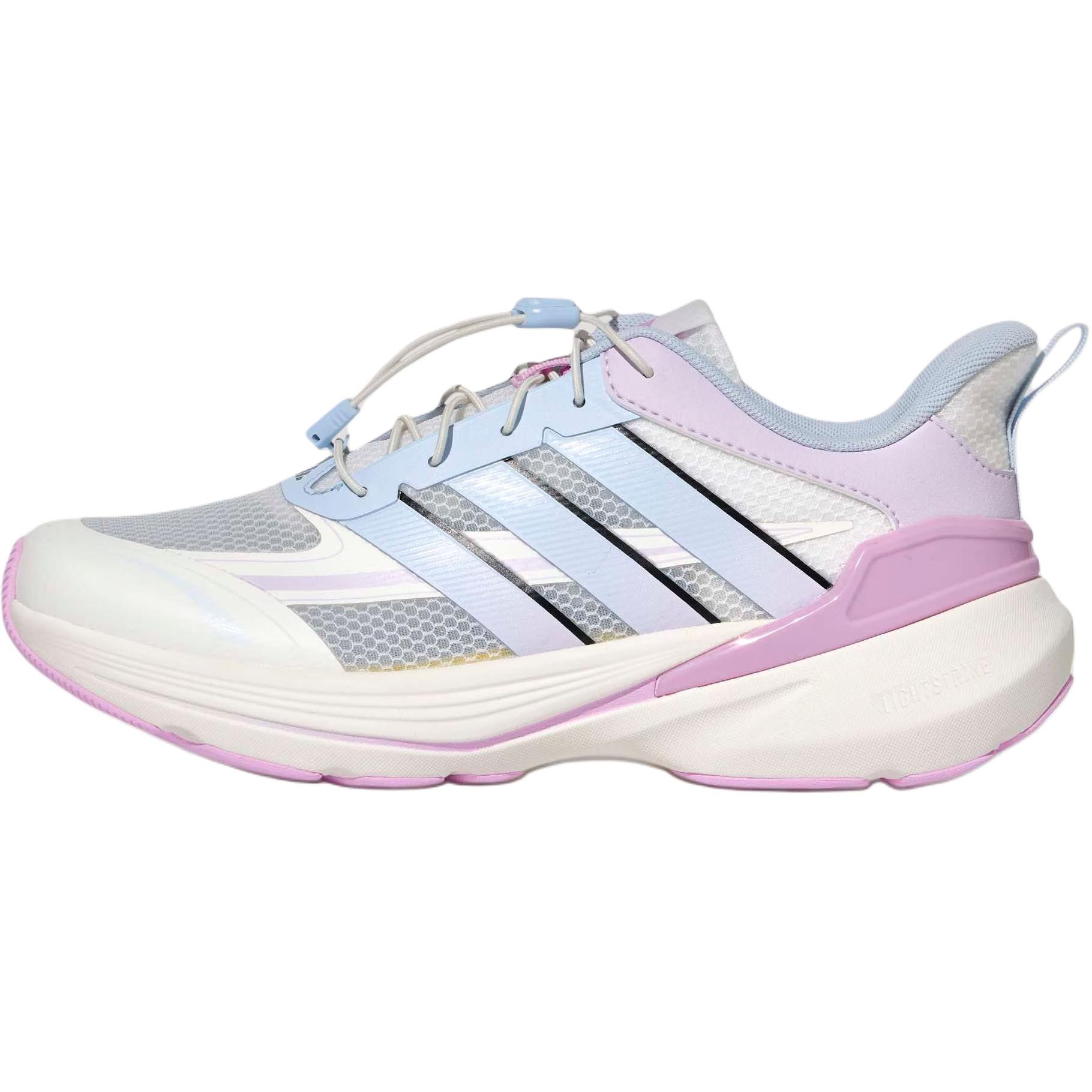 

Adidas Light Dart Lt Comfortable Fit Low Top Running Shoes Kids sneakers White Blue Purple KI5078 28