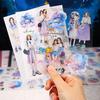 Mr Paper 200pcs/bag Weather Girl Series Aquascape Die-cut Sticker Book Handbook Material DIY Scrapbook Photo Frame Card Diary