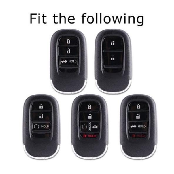 Blaue Vorder-/Rückseite Vollabdeckung TPU Schlüsselanhängerhülle für 22+ Honda Accord Civic CRV..