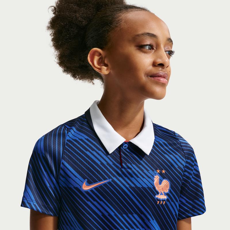 Nike Stagione 2026 Squadra Francese Ragazzi Grandi Maglia da Calcio Asciugatura Rapida Estate Nuovi Ragazzi e Ragazze NIKE IB5129