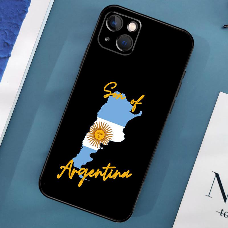 Argentine Flag Phone Case For iPhone 15 14 Pro Max 11 13 12 Mini X XR XS Max SE 2020 7 8 Plus Cover Capa