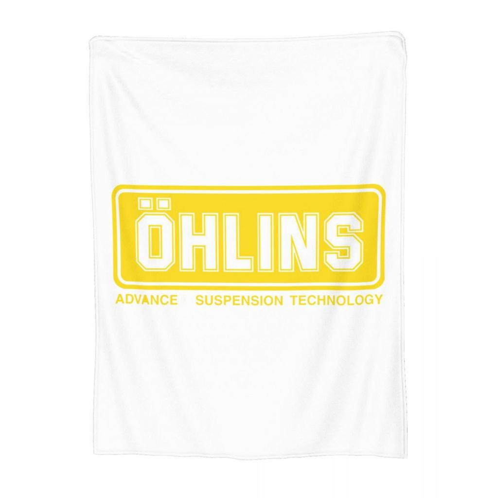 Classy Ohlins Logo Blanket Flannel Sofa Throw Blanket Multifunction for Couch Bedding Office Throws Bedspread Quilt