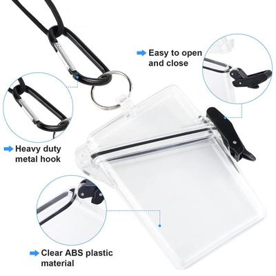 3 inç Şeffaf Saklama Kutusu Fotoğraf Kartı Tutucu Halatlı Su Geçirmez Kart Kılıfı Açık Kare Toz Geçirmez Kutu Fotoğraf Saklama Kutusu