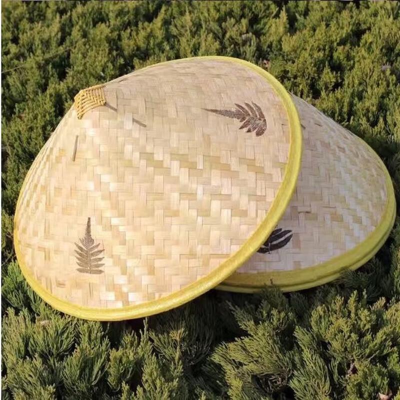 Laiming Унисекс Широкополая Плетеная Бамбуковая Шляпа от Солнца