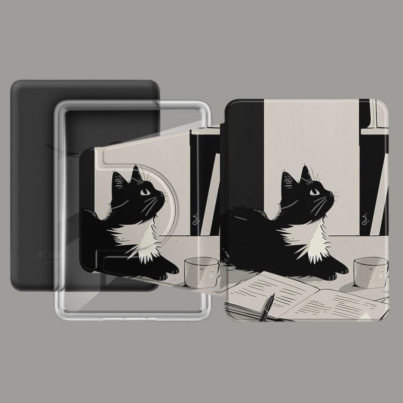 Acrylic Kindle Paperwhite 6 12th Gen Protective Case With Rotating Stand Magnetic Full Cover