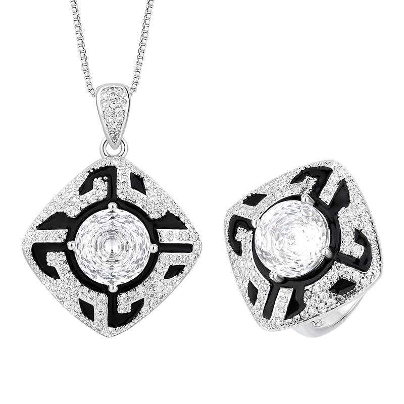 Autumn And Winter Jewelry Copper Bottom Gold-Plated Millennial Cut White Diamond Round Temperament Light Luxury Suit Women 10Mm