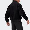 Adidas Velvet Bomber Long Sleeve Jacket Men Outerwear Black H25097