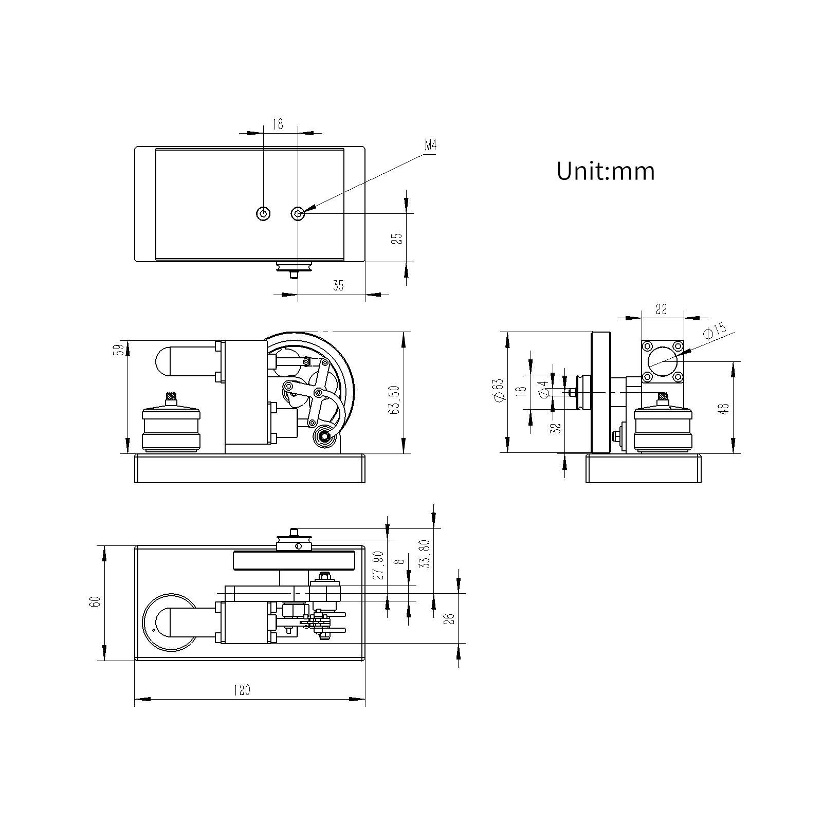 Мини-двигатель Стирлинга с горячим воздухом — фото 8