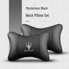Maserati Car Headrest Neck Pillow & Lumbar Cushion for Ghibli, Quattroporte, Levante