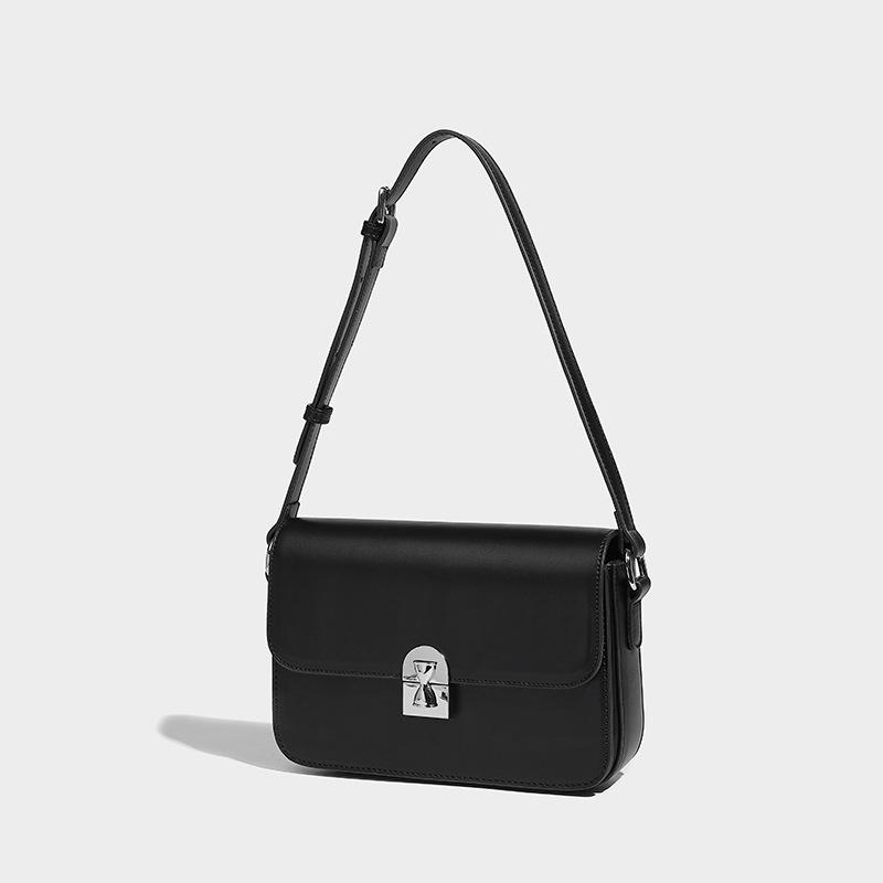 Fashion Women Soft Leather Underarm Bags Solid Color Flap Design Female Commute Crossbody Bags  New Lady Handbags