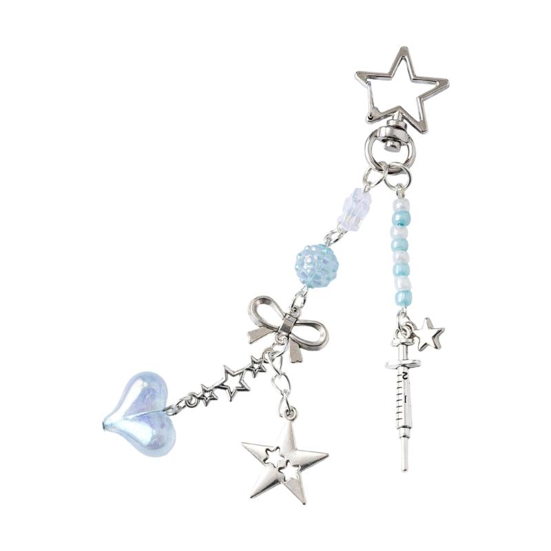 Contemporary Dolphin Keychain Metal Bag Charm Retro Design Keyring Compact Travel Accessory Pendat Bag Pendant