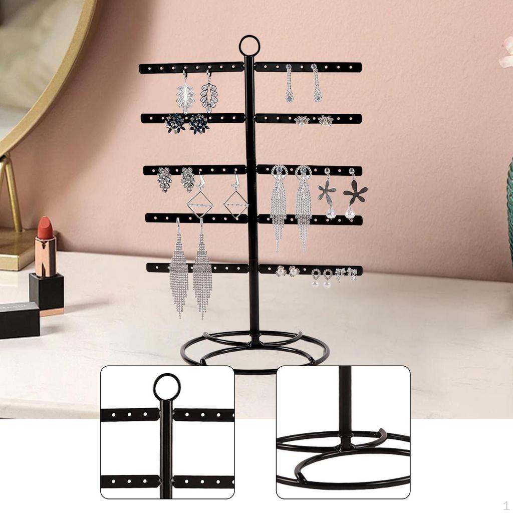 Earring Holder Display Stand Removable 5 Tiers Jewelry Organizer for