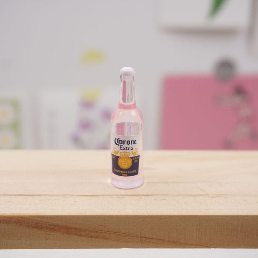 3pcs Simulation Miniature Beer Bottle Wine Mini Wine Bottle Wine Bottle Model Mini  Doll Accessories