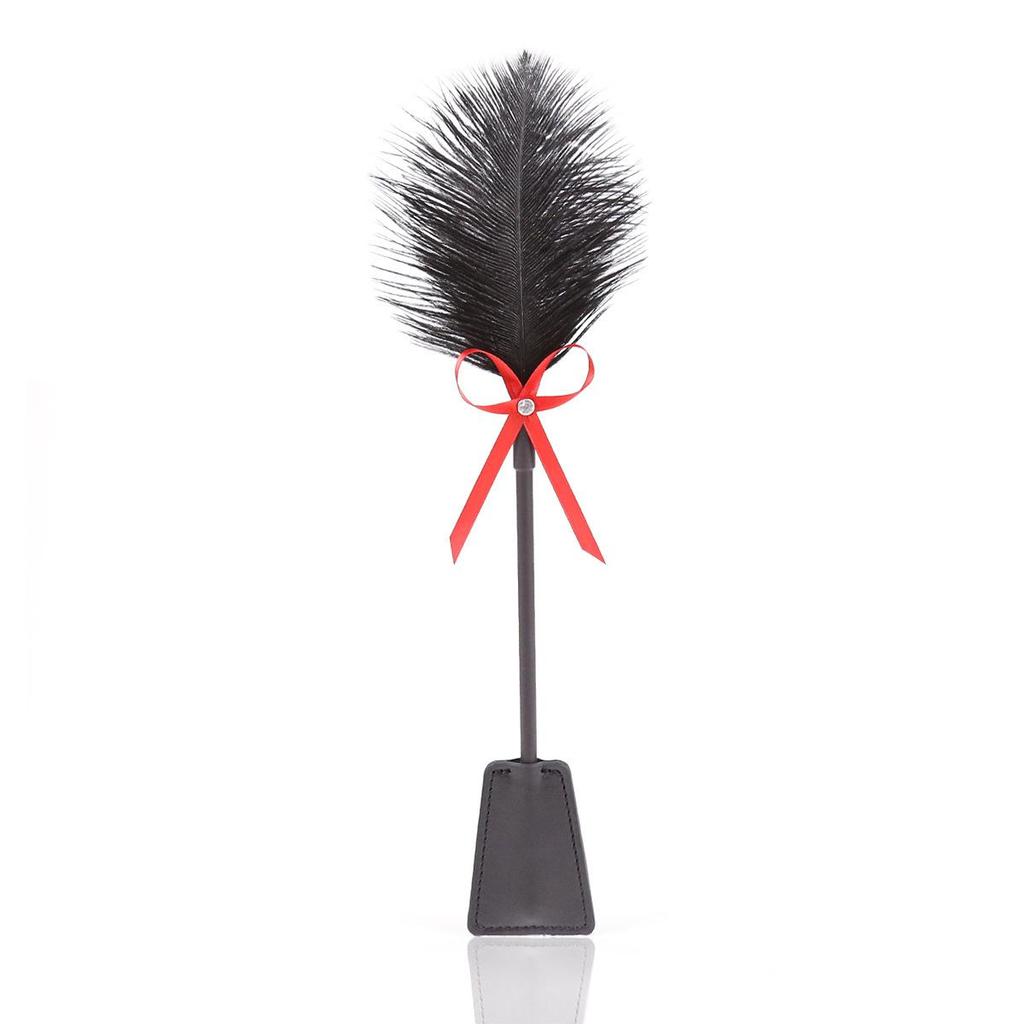 Double-Sided Feather Teasing Stick for Sensual Play and SM Training