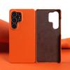 Lychee Grain Genuine Leather Case for Samsung Galaxy S25 Ultra S24 FE S23 Plus S22 S21 Ultra Phone Case Half Wrapped Back Cover 5