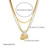 DIEYURO 316L Stainless Steel White Tiger Stripe Necklace Earrings Ring Suit For Women Girls New Party Gift Fashion Jewelry Set