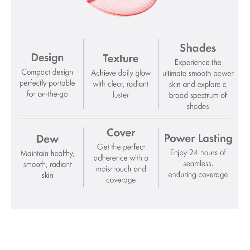 AMUSE Dew Power Vegan Cushion Refill Only - 4 Colors