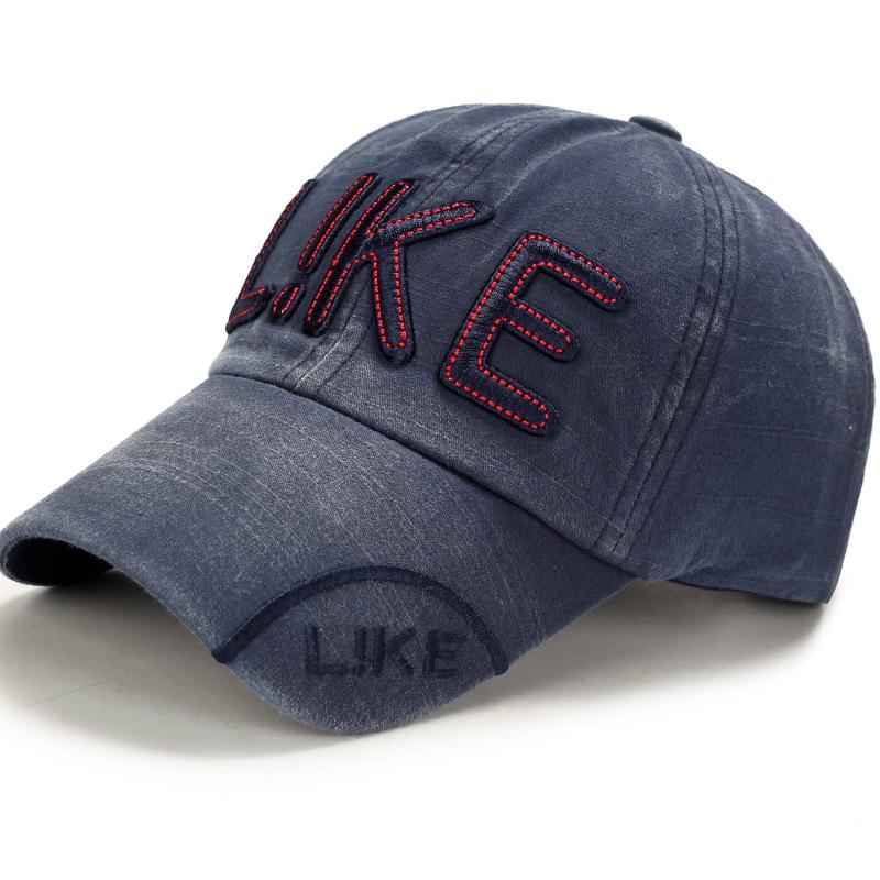 Trendy Distressed Embroidered Letter Baseball Cap for Men and Women