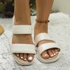 Large size foreign trade fish mouth thick-soled open-toed breathable casual sandals 2025 student sports sandals women