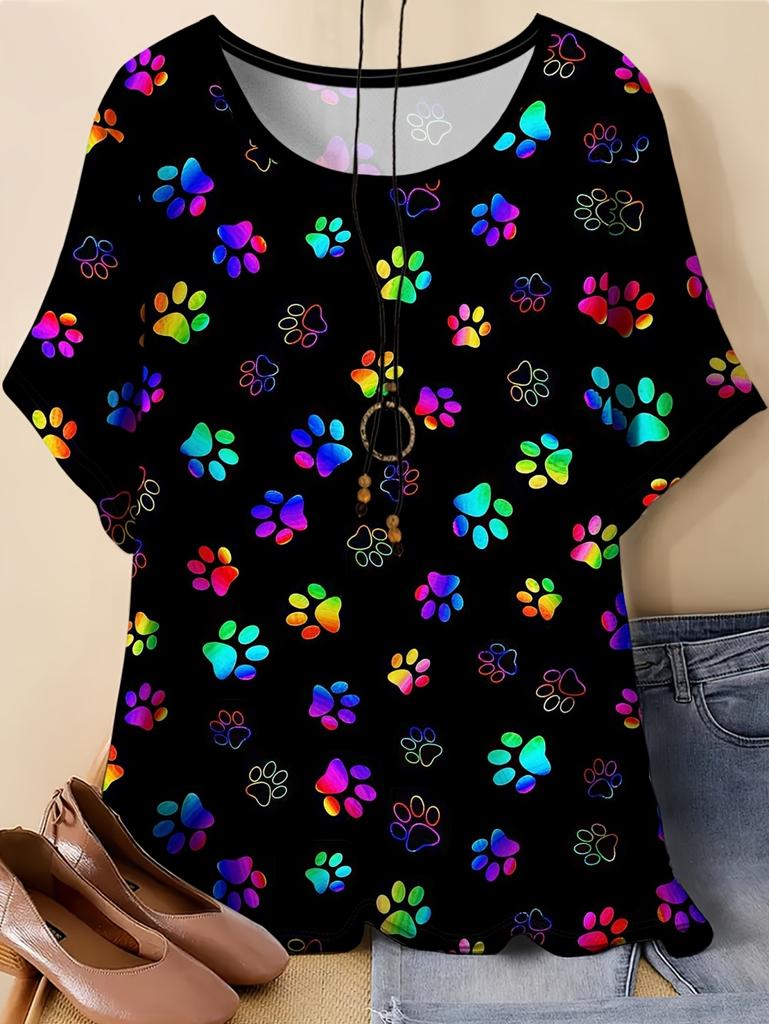 Vintage Women's Summer T-Shirt Anime Cat Graphics O-Neck Short Sleeve T-Shirts Female Streetwear Casual Oversized Woman Clothes