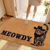 Funny Cat Welcome Doormat 2D Flat Print Non-Slip Floor Mat for Front Door Entryway Bedroom Kitchen Bathroom Laundry Room Rug