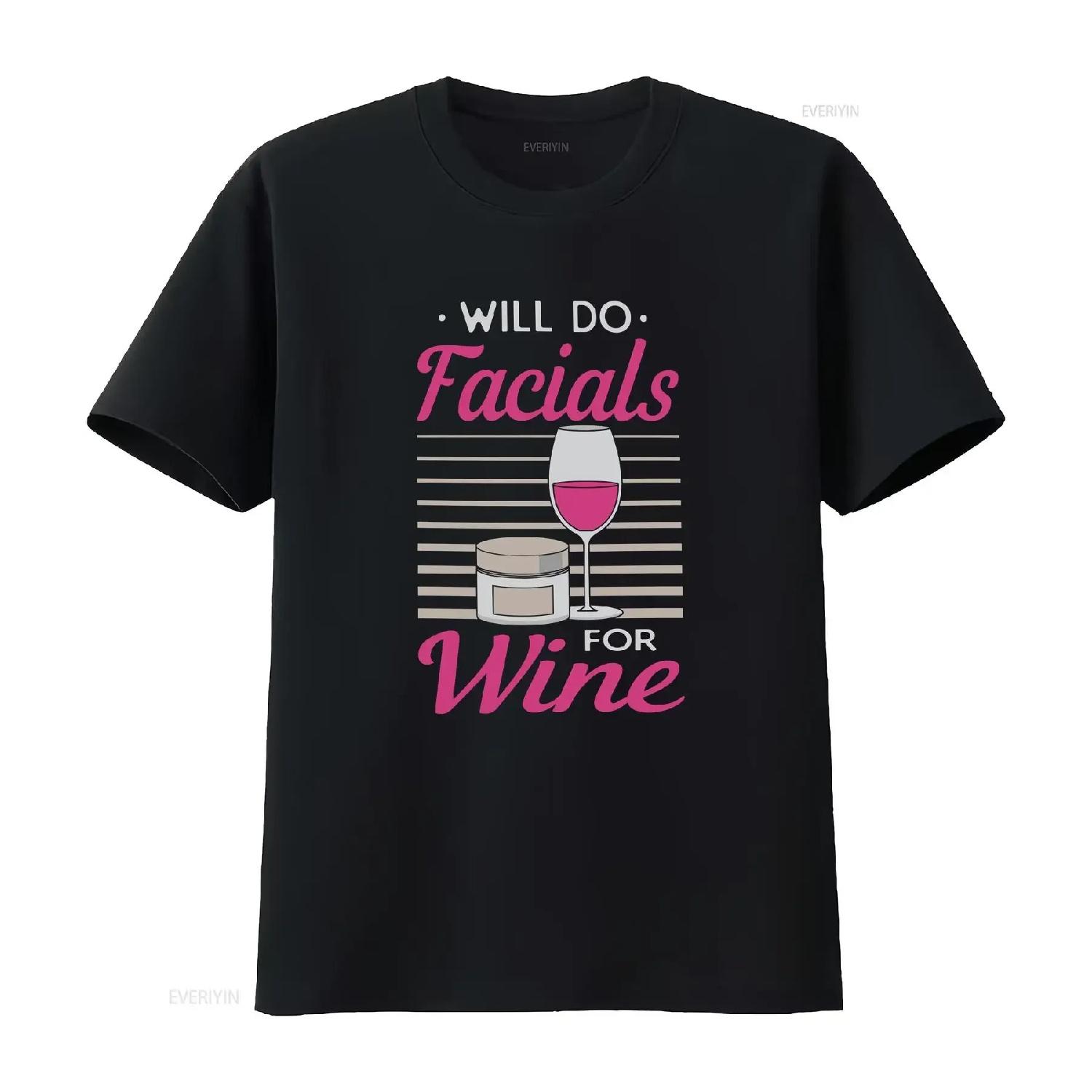 

Esthetician T Shirt Makeup ArtisT Skincare Graduate Facials For Wine vintage Washed Top For Everyday Wear graphic Slightly XXXXXL чорний