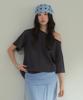 CITTA Reversible Off Shoulder T-Shirt_Ctt362(Charcoal)