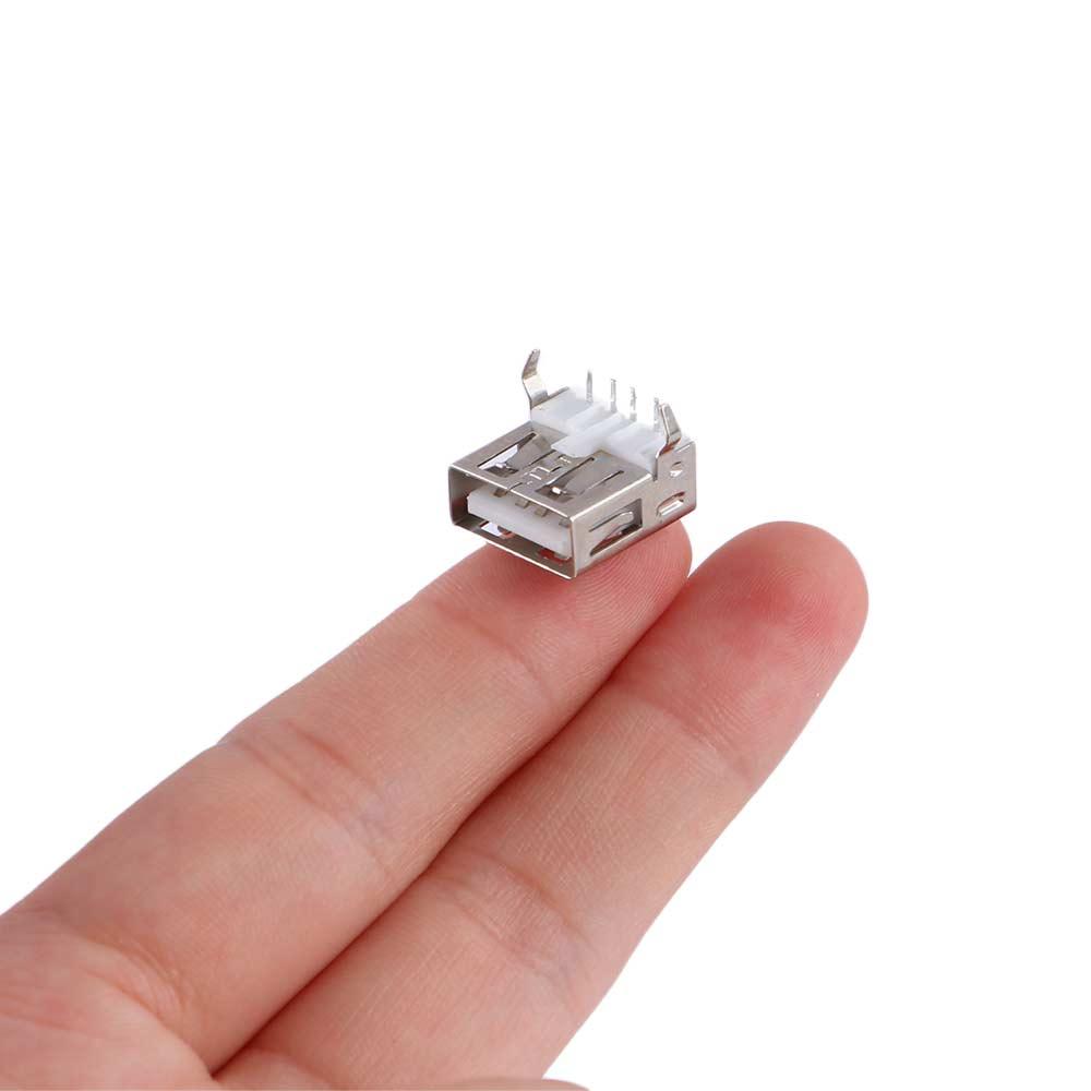 

Solder USB-A Jacks Female Connector PCB Socket Type A Standard серебряный
