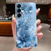 For Samsung S25 FE Case Luxury Butterfly Flower Silicone Soft Cover For Samsung S25FE S24 FE Transparent Protective Phone Cases