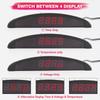 LED Car Clock 24-Hour Thermometer Car ide Outside Temperature Meter Digital Battery Voltage Monitor DC 8~28V Voltmeter