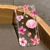 Rosa Tropische Blume Seestern Muschel Muster Airbag Handyhülle Für iPhone 17 Pro Max 16 Pro 15 14 13 12 11 X XR Weiche Klare Hülle