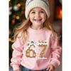 Christmas Birthday Kids Sweatshirt Over 4Y Unisex Boys Girls Gingerbread House Number 67 Reindeer Xmas Snow Graphic Pullover For 4-12 Children