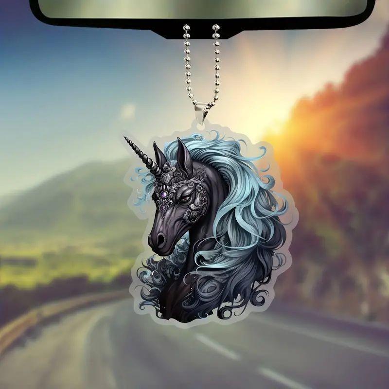 Halloween Acrylic Unique Skull Decorative Car Mirror Pendant For A Quirky Touch To Ride Your