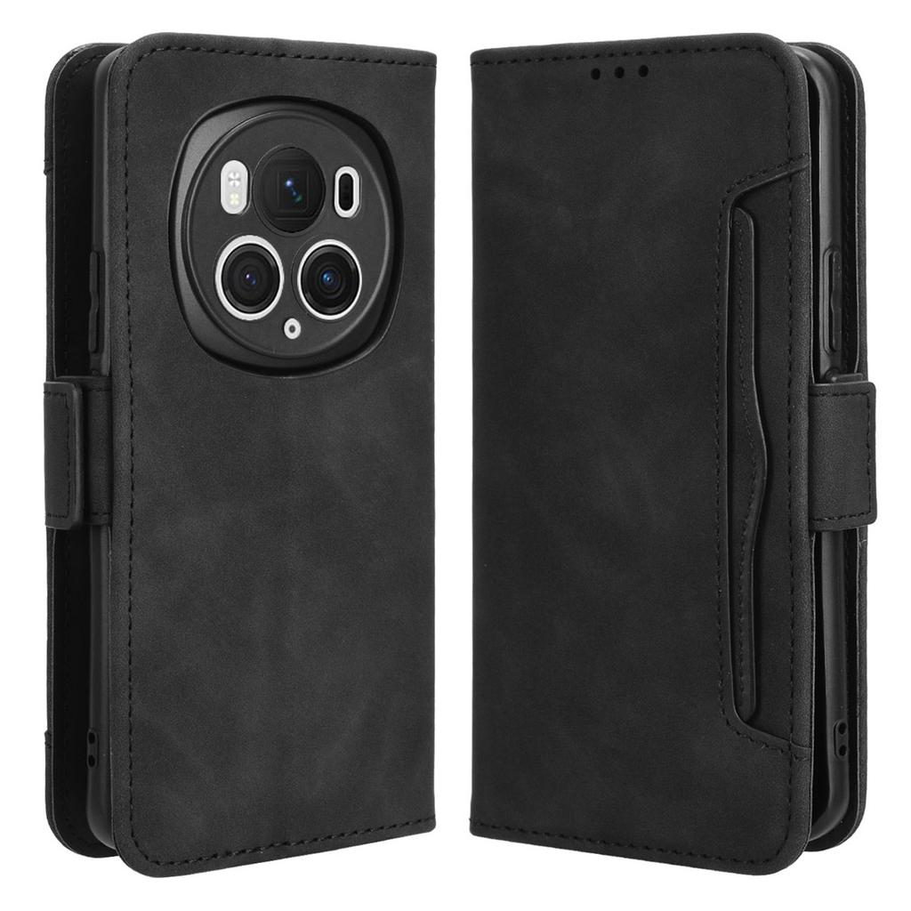 Leather Cover for Honor Magic6 Pro 5G Case Stand Multiple Card Slots Case