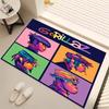 1pc Gorillaz band Print Area Rug - Soft, Washable Non-Slip Indoor Mat, Living Room, Home Office Decorative Rug,Office Decorative
