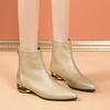 Large Size Martin Boots Autumn and Winter New Sexy Boots Thick Heel Zipper Short Boots
