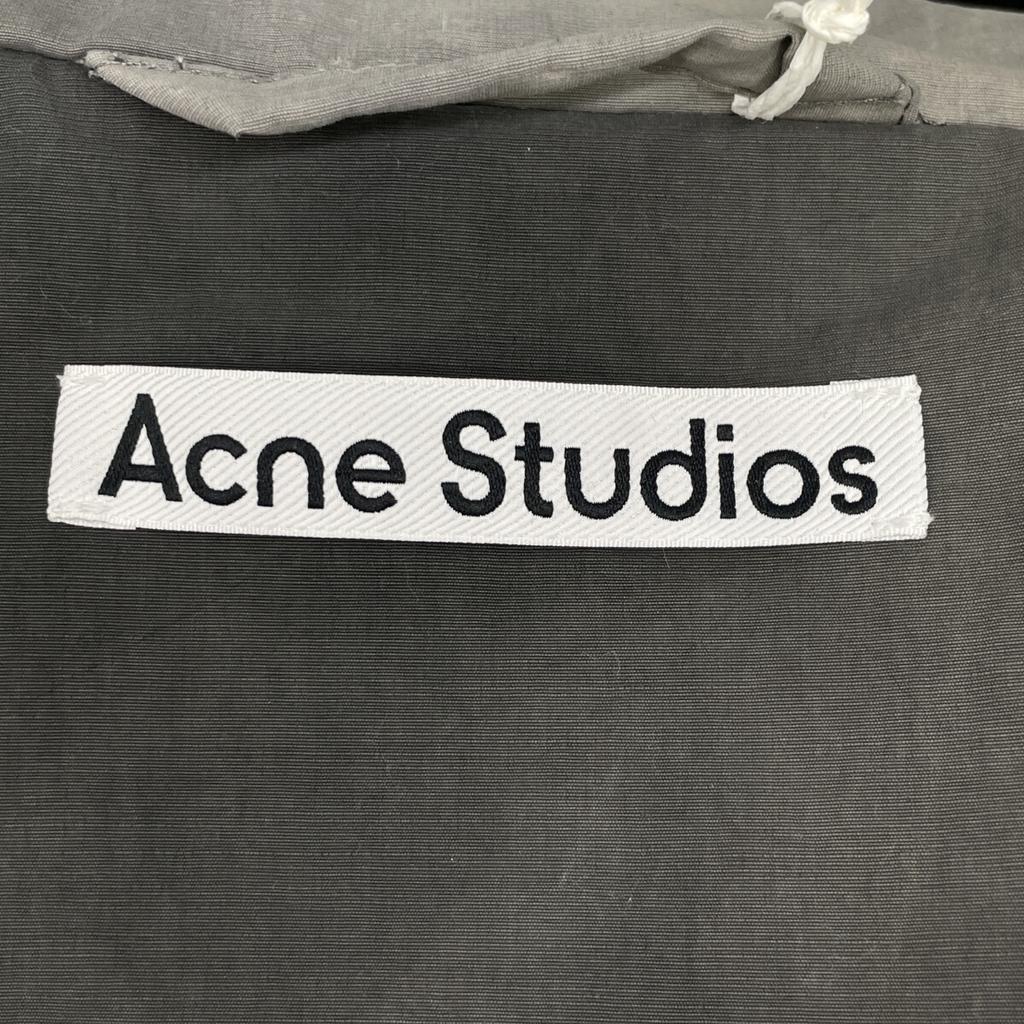 ACNE STUDIOS FN-MN-OUTW000968 Black Embroidered Nylon Jacket Jacket 46 blackUsed