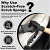 3PCS 5"×3" Car Interior Scrubbing Sponges, Microfiber Car Wash Sponges, Auto Detailing Scrub Pads, Interior Cleaning Sponges For Car Leather,