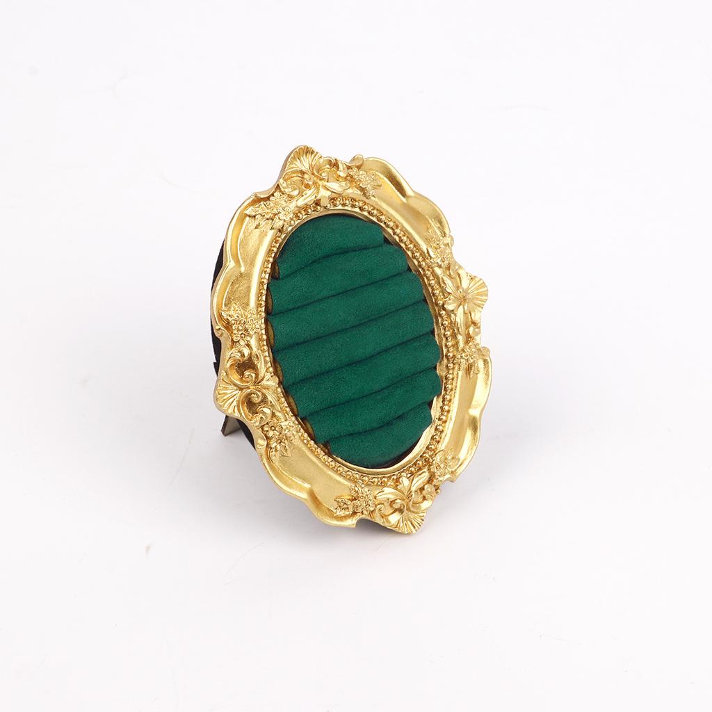Vintage Ring Display Stand Picture Frame Shape Earring Tray Exquisite Small Size Ornament Jewelry Organizer Rack
