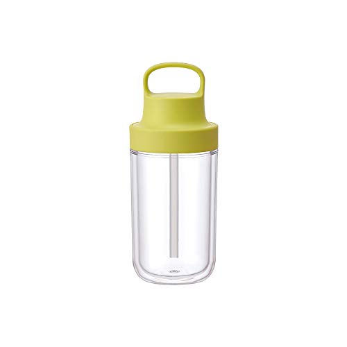 KINTO Too Go Bottle 360ml Yellow with Straw Lightweight Water Bottle Dishwasher Safe Double Structure 20062