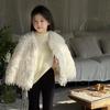 Chaqueta de Piel Sintética para Bebé Niña Ropa Gruesa de Abrigo Infantil Bebé Niños Pequeños Adolescentes Niño Invierno Otoño Abrigo de Color Sólido Ropa para Bebé 2-12 Años