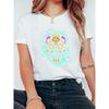 Day of the Dead \nGreen Outline Skull Head Loose-fitting Casual Summer Outfit T Shirt