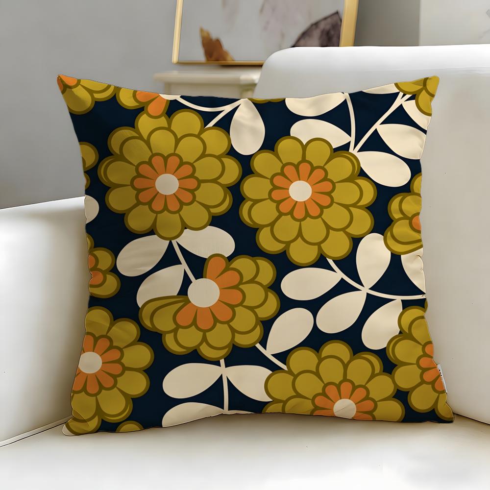 classic brand Orla Kiely Cushion Cover Soft & Easy-Wash Pillow Case – Versatile for Couch, Bed, Travel and Office