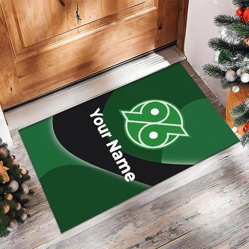 Hannover 96 Printed Crystal Velvet Rug Non‑Slip Crystal Velvet Carpet For Sofa Bedroom Indoor Home Decoration