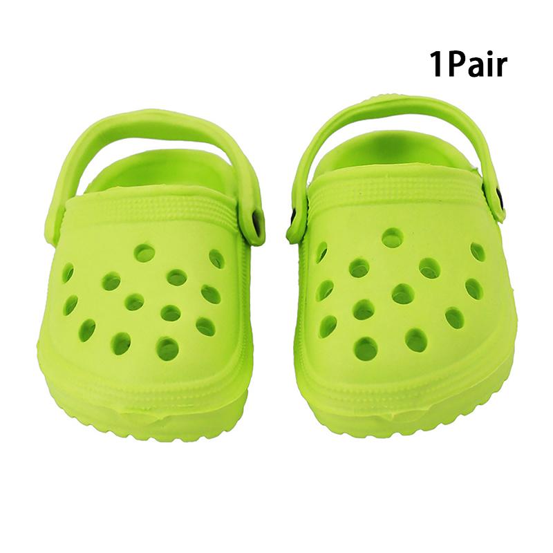 1 pár sandálů pro panenky 18" boty s mini dírkou Oblékání pro panenky Hračka pro panenky Barevné boty Obuv pro panenky