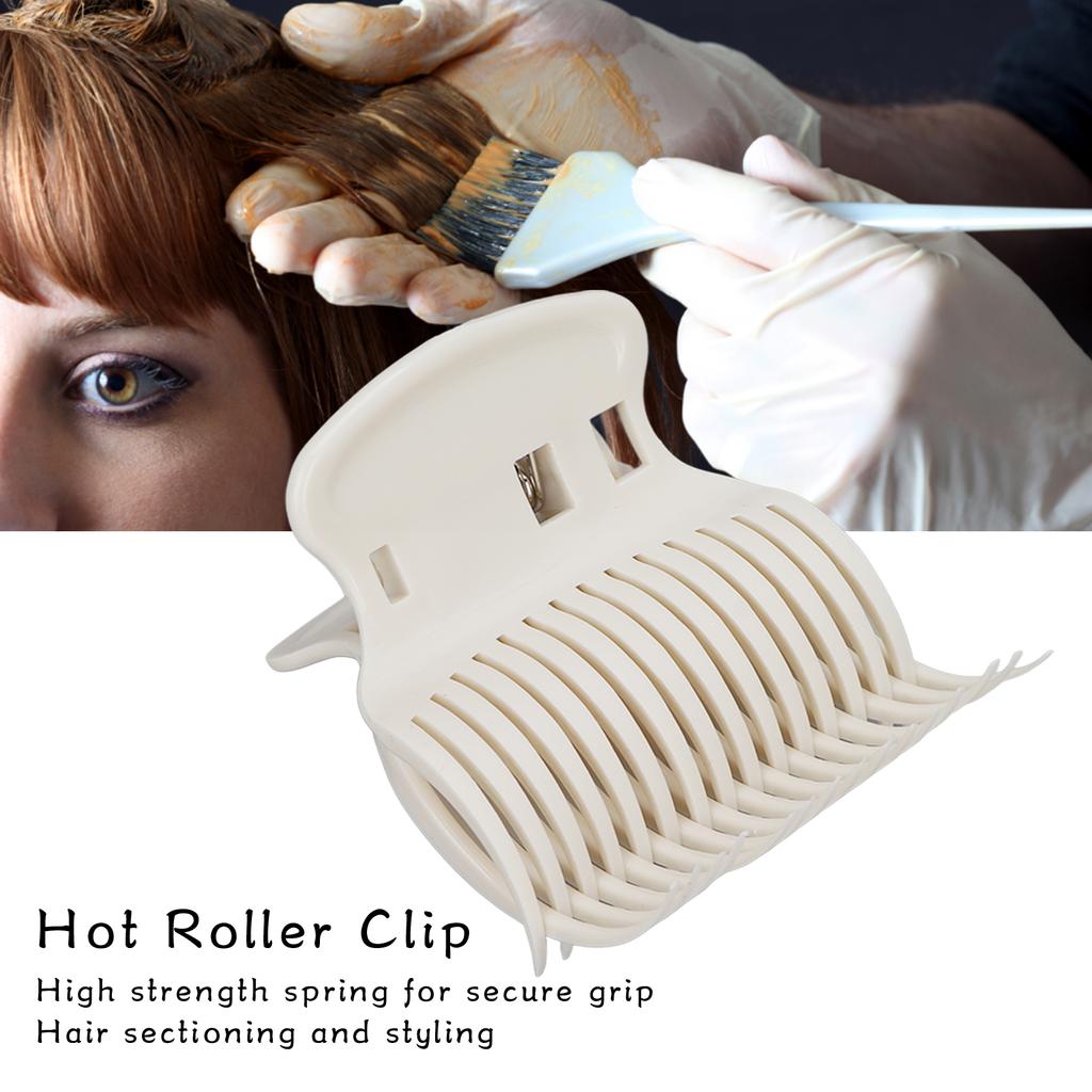 12 stücke Heißer Roller Clip Ersatz Haar Curler Roller Klaue Clips für Haar Abschnitting Styling Weiß