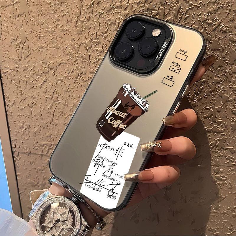 American Coffee Print Creative Hard Protective Phone Case For Apple Iphone