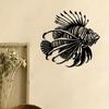 Metal Wall Art Lionfish Sea Theme Home Decor Living Room Bedroom Coastal Beach House Wall Hanging Unique Gift
