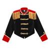 Kids Girls Ringmaster Jacket Costume Long Sleeve Fringe Tassel Shoulder Jacket Coat Circus Tailcoat Halloween Cosplay Dress Up